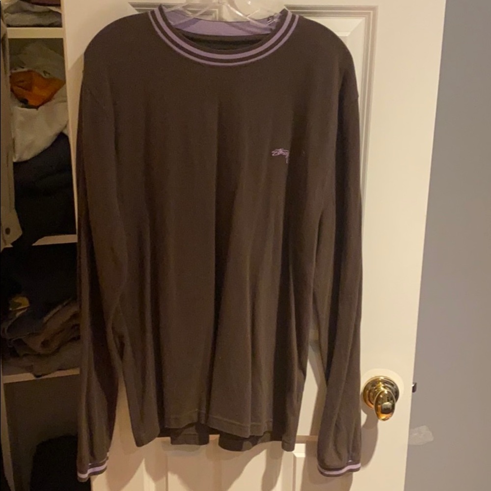 Stusyy long sleeve cotton shirt